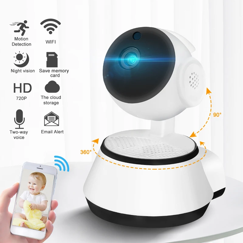 Домашняя безопасность ip камера Беспроводная Смарт WiFi Wi Fi аудио запись наблюдения