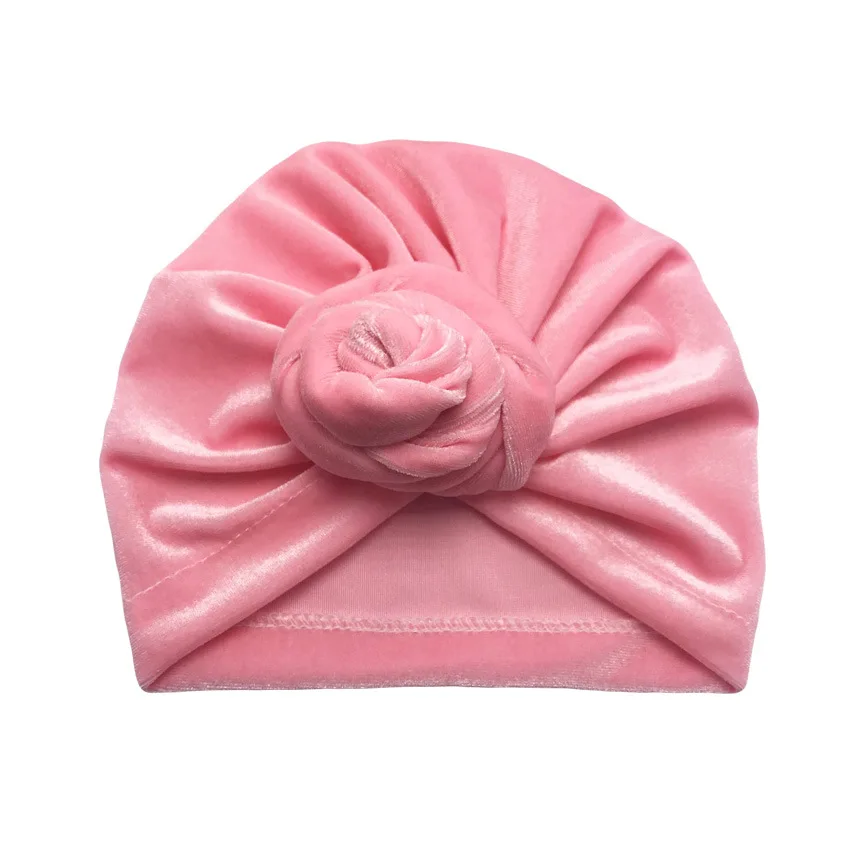 1pcs New Velvet Baby Hat for Girls Big Bow Winter Turban Infant Beanie Accessories Hair Band Headwrap | Детская одежда и обувь