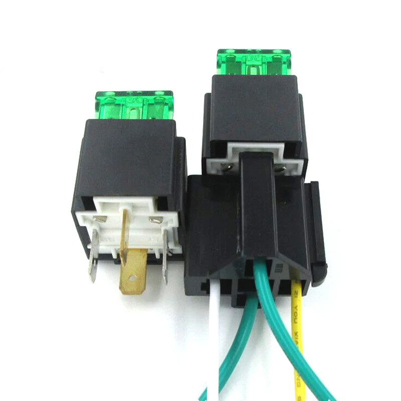 2 шт. 12 в автомобильный предохранитель автомобильное реле плавкое DC В 30A и розетка