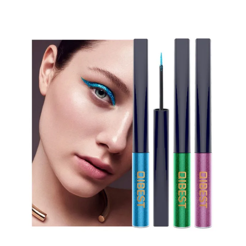 15 Colors White Gold Glitter Liquid Eyeliner Waterproof Eyeshadow Luminous Beauty Eye Liner Makeup - | Красота и здоровье