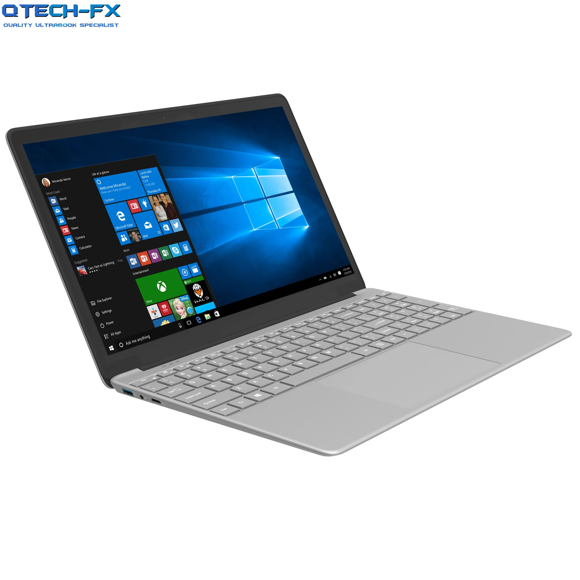 15," металлический ультрабук ips SSD 512 GB/128/256 ГБ Intel 4 ядра 8 Гб Оперативная память бизнес Windows10 арабская клавиатура AZERTY испанский Русская клавиатура