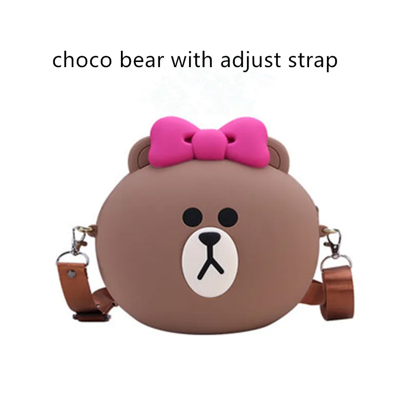 adjust strap Женская сумка на плечо, Женская милая силиконовая мультяшная сумка-мессенджер, новая Студенческая Повседневная сумка, дизайнерские сумки через плечо для женщин - Цвет: adjust strap