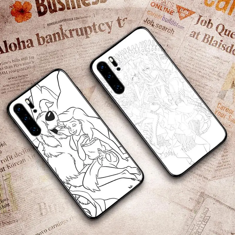 Минималистский Чехлы для мобильных телефонов huawei Y6 Y7 Y9 Prime 2019 Коврики 10 20 Pro Nova2 3 4