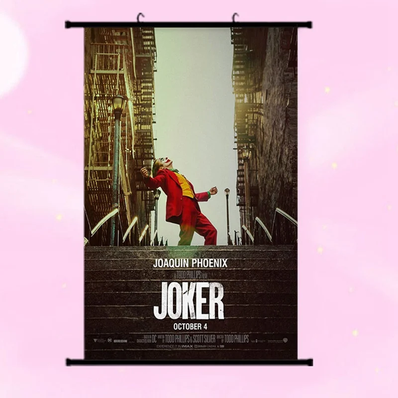 2019 новый фильм Джокер Шелковый плакат происхождения Художественная печать