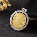 Вращающееся Созвездие зодиака цзюгун Бага кулон ожерелья надпись Бог богатства Амулет ожерелье титановая сталь ювелирные изделия