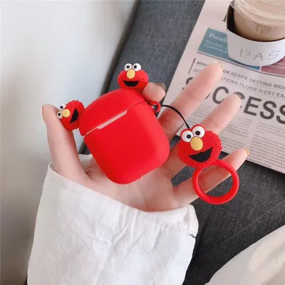 VR-20 Мультфильм клубника авокадо брелок силиконовый чехол для Apple Airpods чехол Аксессуары Bluetooth наушники защитный Брелок «Обложка» - Цвет: VR-20