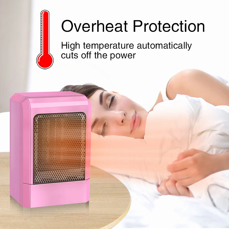 500 Вт мини электрический тепловентилятор PTC керамический персональный