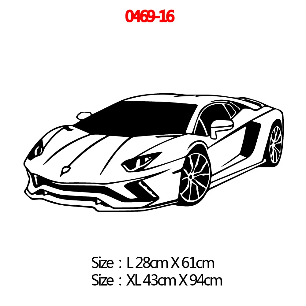 0469-16 Современная мода спортивный автомобиль виниловая наклейка на стену автомобили стены искусства для детской комнаты гостиной украшения спальни настенные наклейки для дома - Цвет: 0469-16