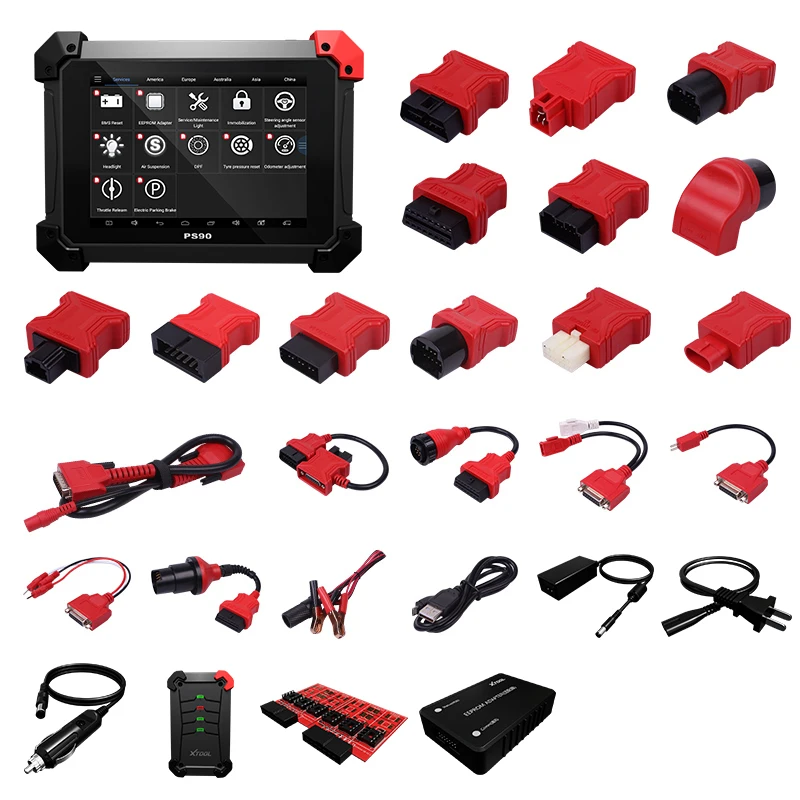

NEW XTOOL PS90 with kc100 Automotive OBD2 Car All System Diagnostic tool for VW 4th5th IMMO Key programmer DPF KO IM608 MK906BT