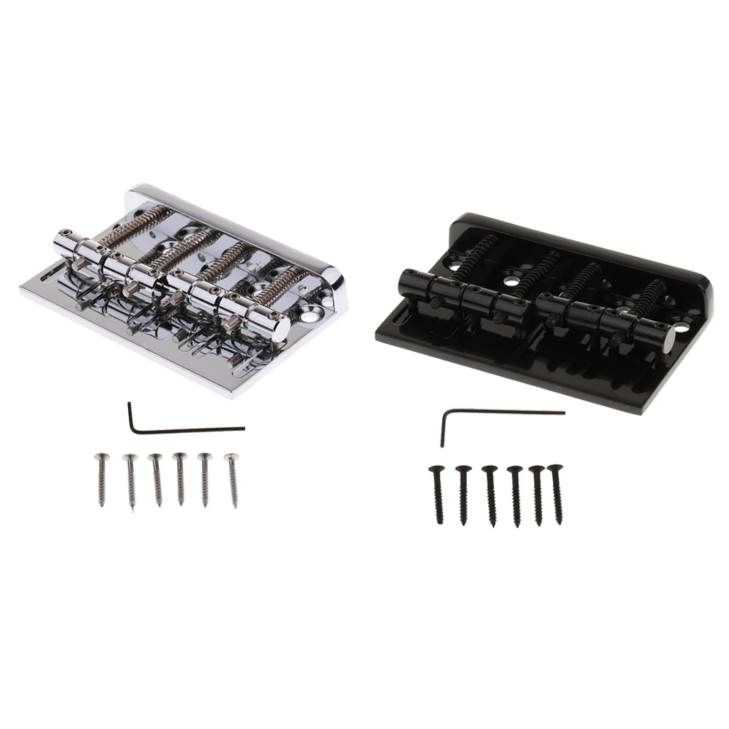 

Zinc Alloy 4 String Bass Bridge for Precision Jazz Bass Replacement Accessory