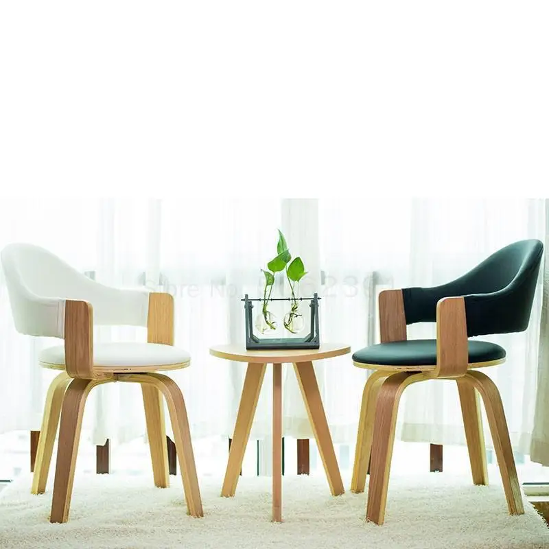 Твердая древесина поворотный стул исследование компьютерный современные