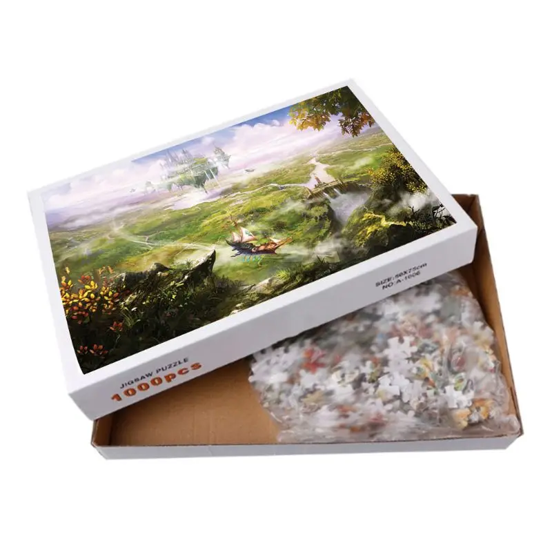 

Dream castle 1000Pcs Jigsaw Paper Puzzles Educational Toys for adults Children kids Gifts classic casual games