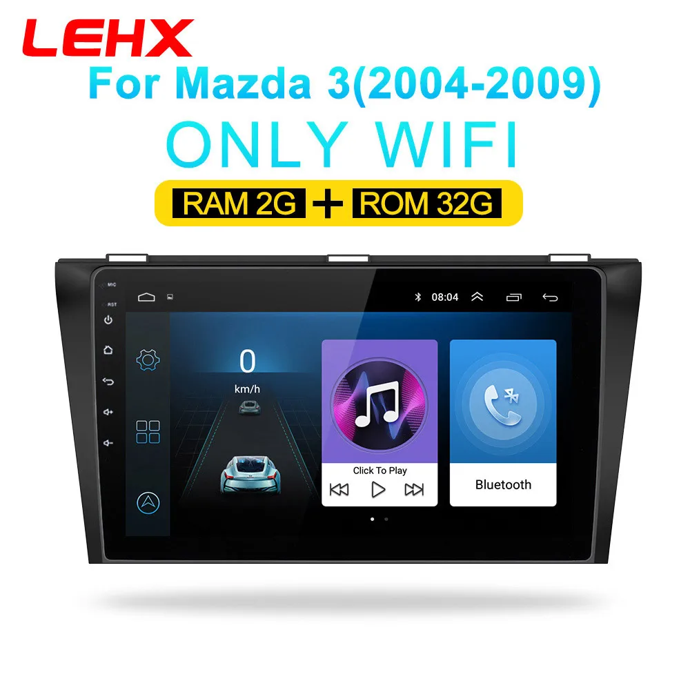 Автомобильный DVD gps android 8,1 автомобильный Радио стерео 2G 32G карта четырехъядерный 2 din Автомобильный мультимедийный плеер для Mazda 3 2004-2013 maxx axel - Цвет: M3-932-1