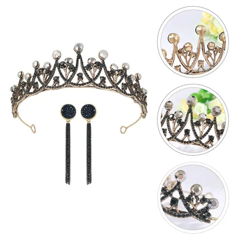 

1 Set Lightweight Practical Decorative Headdress Earrings for Girls Bride Women