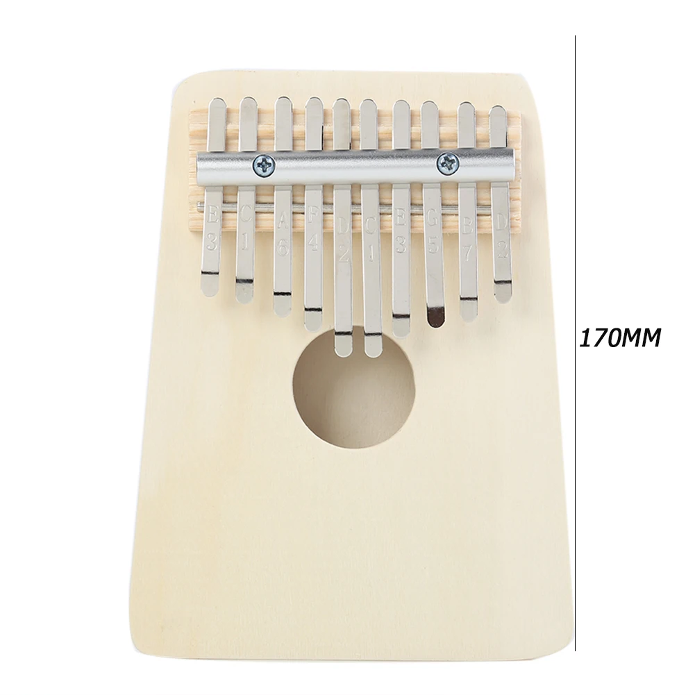 

10 Keys DIY Kit Kalimba Basswood Thumb Piano Handmade Set without Tuning Hammer Handmade Set Musical Instrument