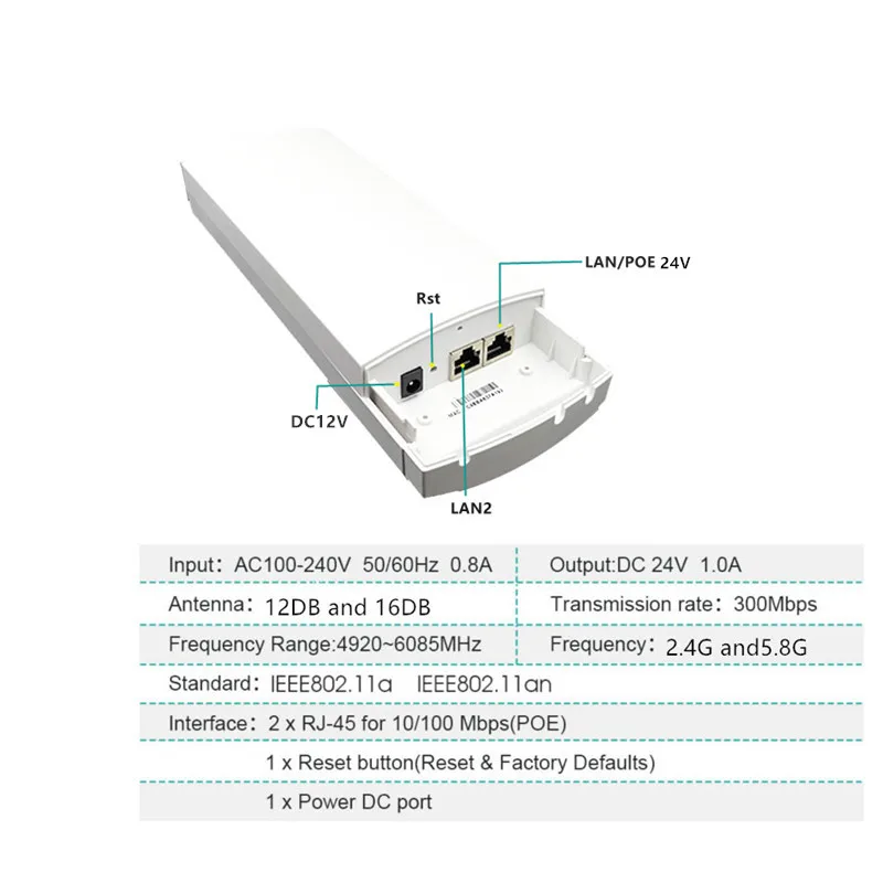 9344 9331 Chipset WIFI Router Repeater Long Range 300Mbps2.4G5.8ghz Outdoor AP CPE Bridge Client repeater | Компьютеры и офис