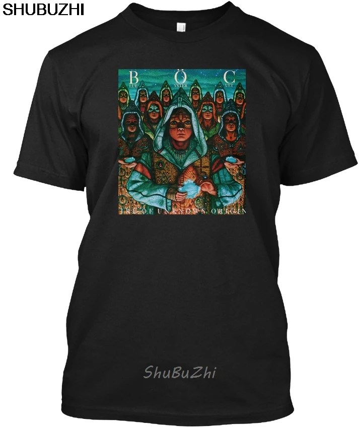 Синяя Oyster Cult Fire Of Unknown Origi популярная футболка без ключа Мужская хлопковая s летняя