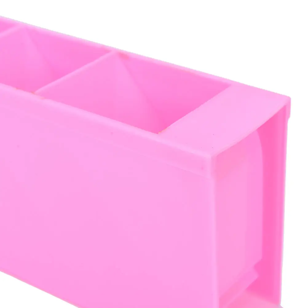 Macaron color desktop storage box thickened plastic rectangular debris sorting four boxes |