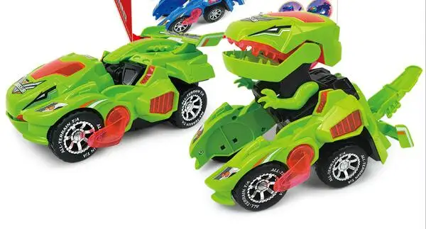 dino car no box Динозавр слайд грузовик игрушки трансформация led автомобиль с пусковой установкой электрические динозавры деформационные модели мальчиков детские игрушки пистолет - Цвет: dino car no box