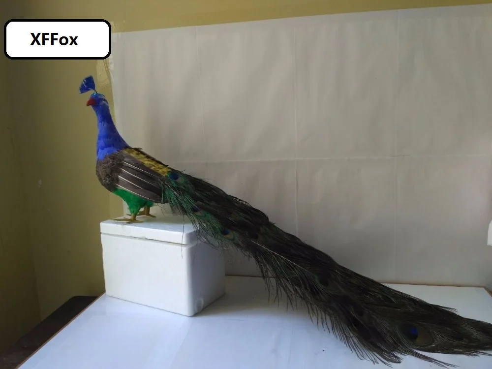 cute real life peacock model foam&feather beautiful peacock bird gift about 80cm d0041