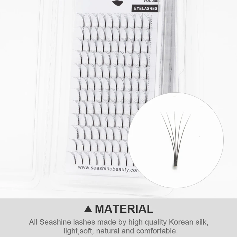 Seashine Lashes Extension Pre Made Fans 2D/3D/4D/5D/6D Russian Volume Makeup tools Eyelash Supplier | Красота и здоровье