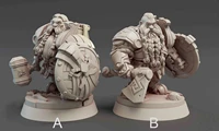 56mm resin model dwarf dwarves warrior figure unpainted no color rw 487