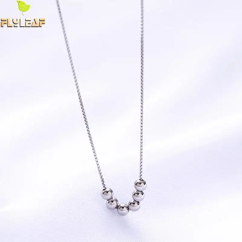 Flyleaf простые бусы ожерелье s & Подвески Настоящее серебро 925 проба для женщин