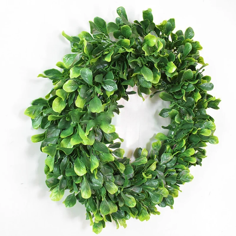 16 Inches Faux Greenery Wreath Artificial Jasmine Wreathfor Front Door Farmhouse Spring Home Office Housewarming Gift HOT | Дом и сад