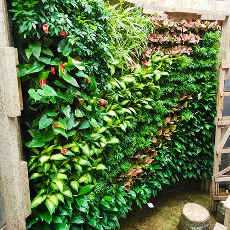 

1pcs indoor PP free perforated plant wall flowerpot vertical greening pot combination planting trough J7A7711