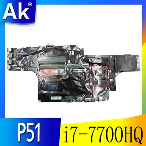 akemy for lenovo thinkpad p51 laptop motherboard cpu i7 7700hq gpu m1200 tested 100 work fru 01av369 01av360 01av359 free global shipping