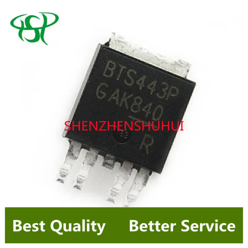 10PCS BTS443P TO252-5 TO252 BTS443 TO-252 Automobile intelligent power switch IC chip patch single chip microcomputer