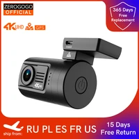 zerogogo z3 mini car dvr camera 4k dash cam gps auto dashcam 4k ultra hd video recorder super night vision supercapacitor cpl