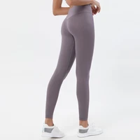 women gym yoga seamless pants sports clothes stretchy high waist fitness solid color long leggings activewear pants