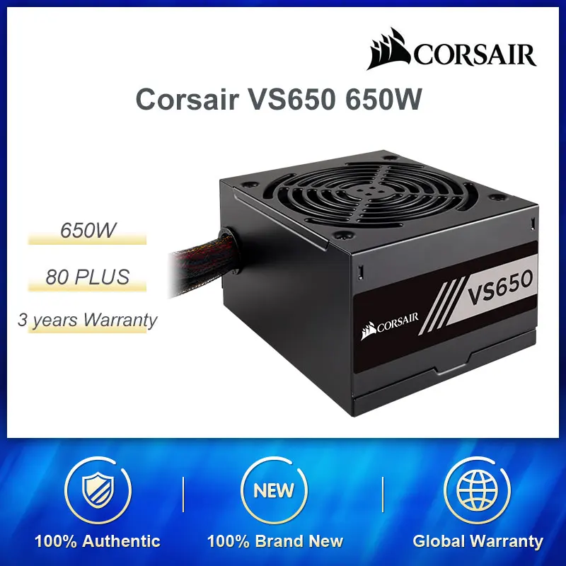 Источник питания Corsair VS650 650 Вт|Блоки для компьютеров| |