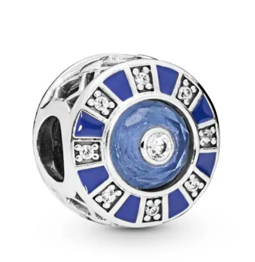 

Подвеска-Мозаика из серебра 925 пробы с синей эмалью