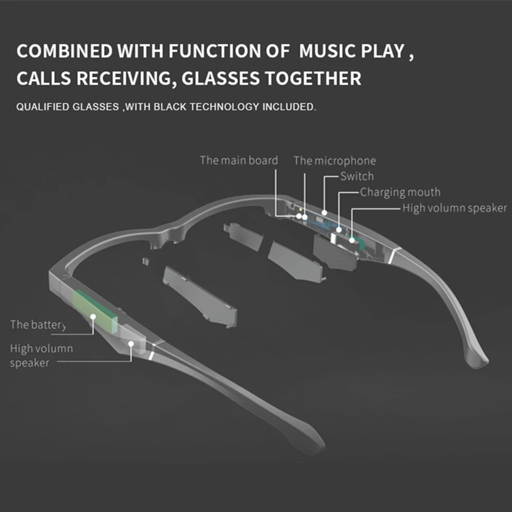 구매 K2 하이 엔드 블루투스 5.0 스마트 선글라스 무선 핸즈프리 CallingTWS Google 음성 제어 편광 된 비디오 음악 선글라스