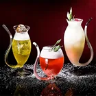 Бокал для вина, виски, термостойкий бокал для коктейлей, сока, молока, чая, вина, творческая чашка, прозрачная посуда для напитков, 2021