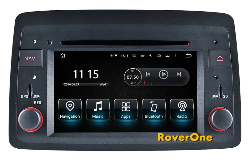 Для Fiat Panda 2004 2012 Android 7 1 Авторадио автомобильный мультимедийный плеер Радио Стерео