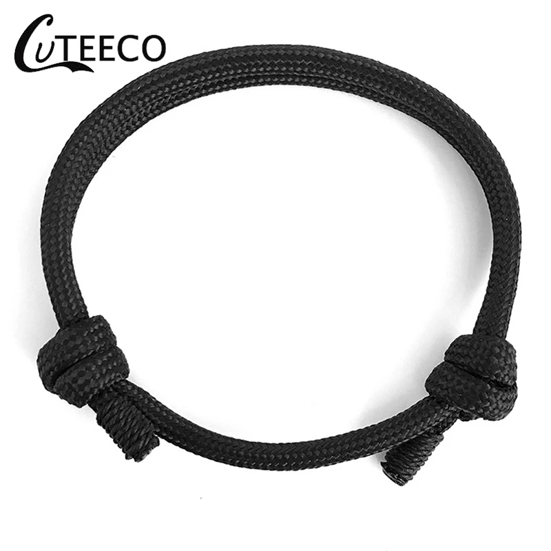 Мужские Многослойные плетеные браслеты CUTEECO модные минималистичные нейлоновые