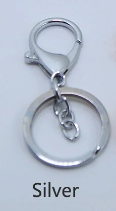 silver Meetee, 5 шт., металлические уплотнительные кольца, пряжки, сделай сам, карабин, карабин, брелок, пряжка, ремесло, рюкзак, сумка, запчасти, ювелирные аксессуары, BD332 - Цвет: silver