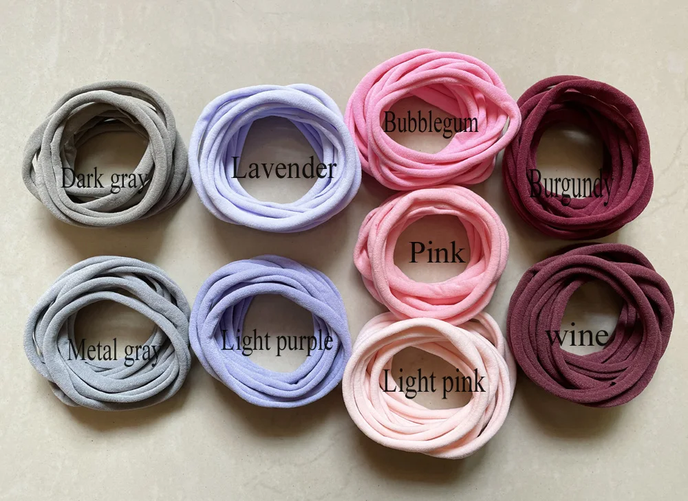 Мягкие нейлоновые резинки для волос|nylon headbands|10 pcsheadband thin |