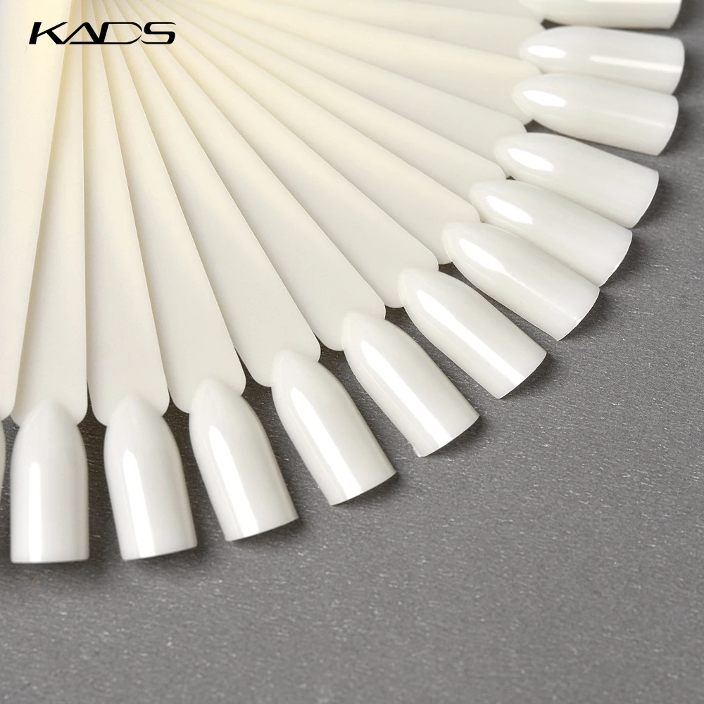 KADS 32 Tips Fan-shaped Color Chart False Nail Nature Clear Art Display Practice Board Gel Polish Palette Tools | Красота и здоровье