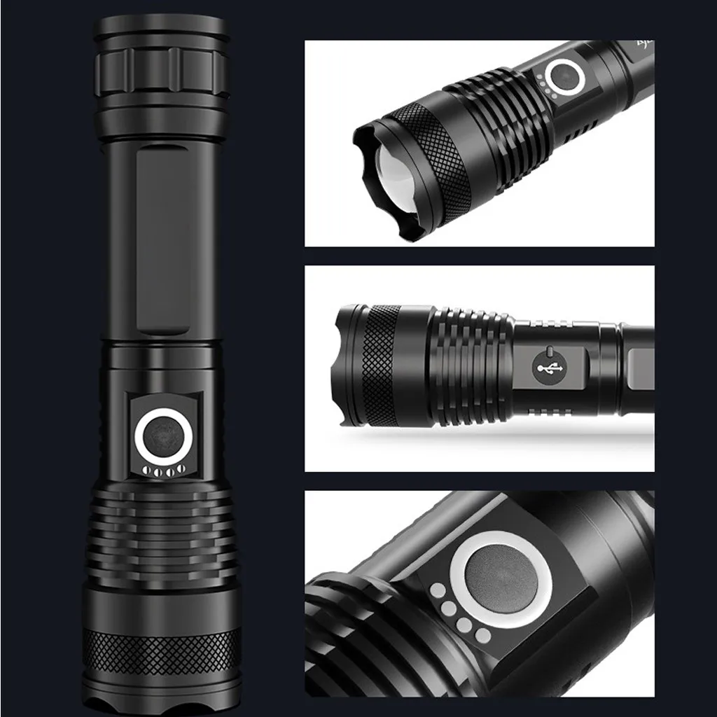120000 люмен XLamp XHP70.2 самый мощный светодиодный фонарик USB зум фонарь XHP70 XHP50 18650 26650