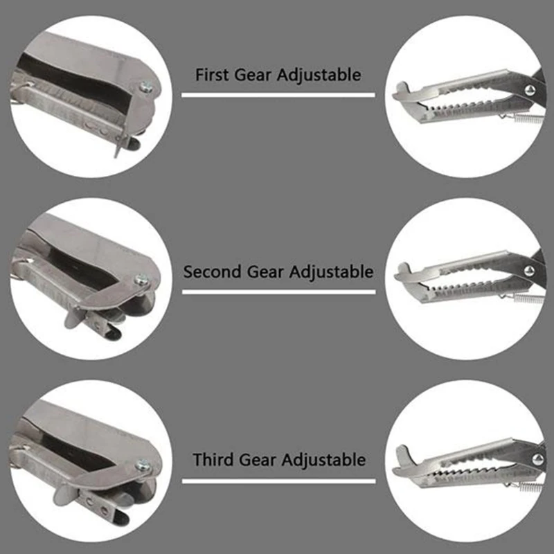 Pinzas de serpiente profesionales, accesorio de agarre de Metal, mand&iacute;bula ancha, plegable, alta resistencia, 28 "40" 47"-2