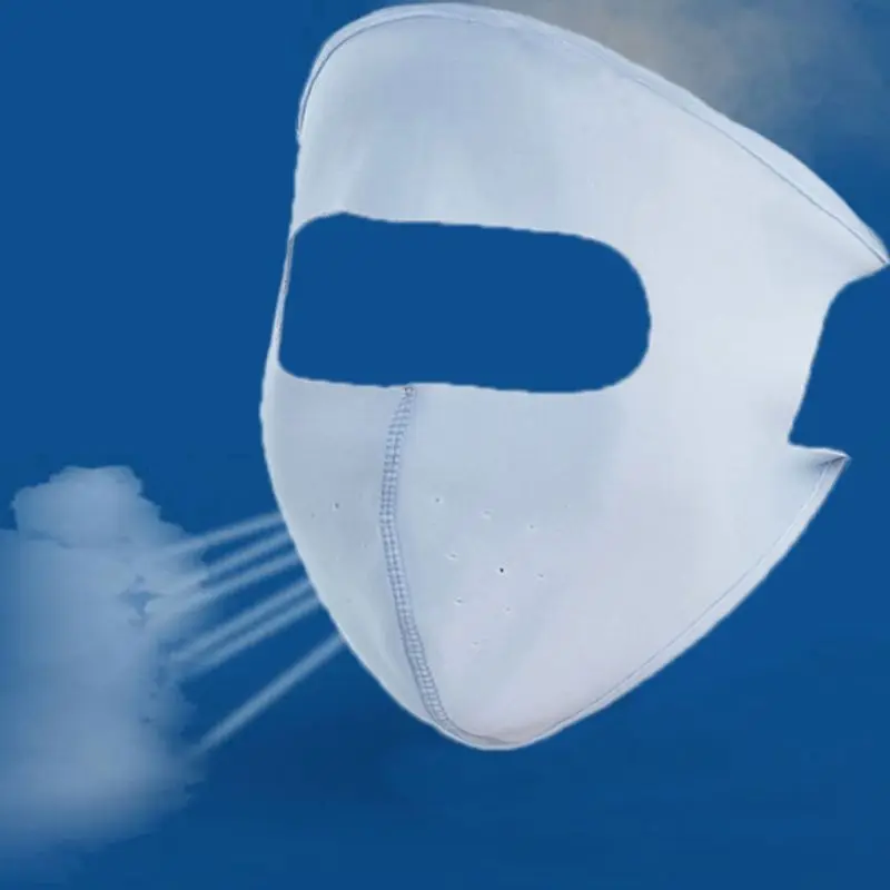 Летняя тонкая Солнцезащитная маска на все лицо унисекс из вискозы дышащая