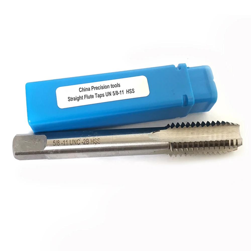 Правая рука HSS единый кран с винтовой резьбой unc unf 5/8 &quot5/8 11 18 мелкая резьба прямой