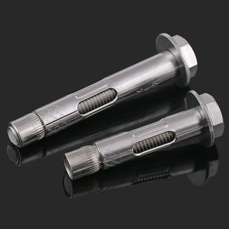 304 Нержавеющая Сталь Расширительный Винт Подъемный Болт С Внешним Шестигранником С Понижающим Ремнем Встроенным Напряжением Взрыв 2 Шт.