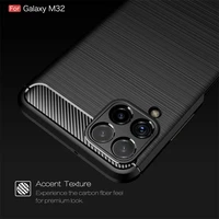 for cover samsung m32 case samsung galaxy m32 cover shockproof silicone brushed style back soft tpu case for samsung m32 fundas