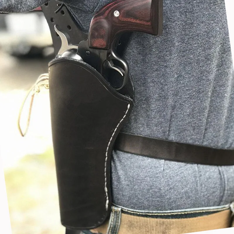Двойной держатель для пистолета в стиле стимпанк готика мужчин и женщин кожаный