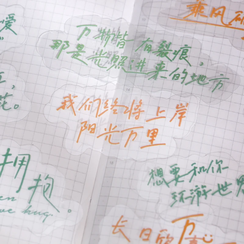 

8pakcs/LOT handwritten romance series daily Creative fresh deceration DIY PVC sticker